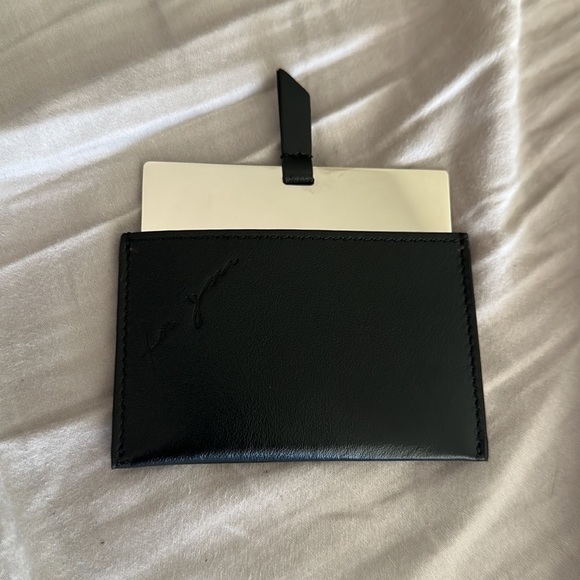 NWT 2019 YSL Gift - Leather Card Holder w/ Mirror - Picture 8 of 12